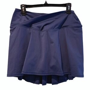 Adair Active XL Skort Blue Pleated Athletic Tennis Golf Skirt Womens Extra Large